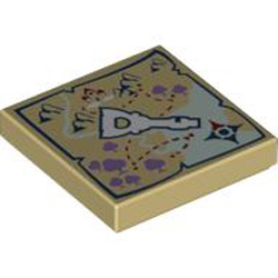 Flat Tile 2x2 Number 247 Brick Yellow