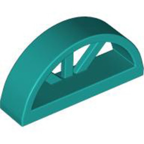 Bow Window 1x4x1 2/3 Bright Bluish Green