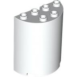 Wall Element Round 2x4x4 White