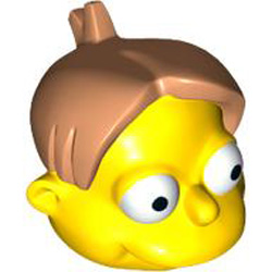Mini Head Number 8 Number 1 Bright Yellow