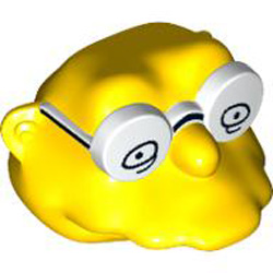Mini Head Number 7 Number 1 Bright Yellow