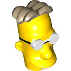 Mini Head Number 31 Number 1 Bright Yellow