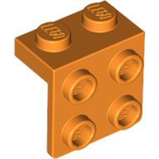 Angle Plate 1x2 / 2x2 Bright Orange