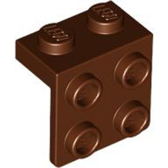 Angle Plate 1x2 / 2x2 Reddish Brown