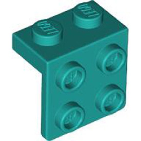 Angle Plate 1x2 / 2x2 Bright Bluish Green