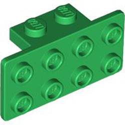 Angle Plate 1x2 / 2x4 Dark Green