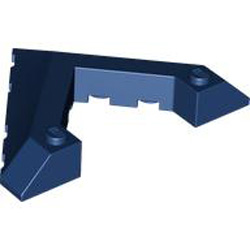 Roof Tile 8x6 45 Degree with Cut Earth Blue