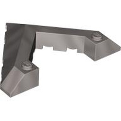 Roof Tile 8x6 45 Degree with Cut Silver Metallic