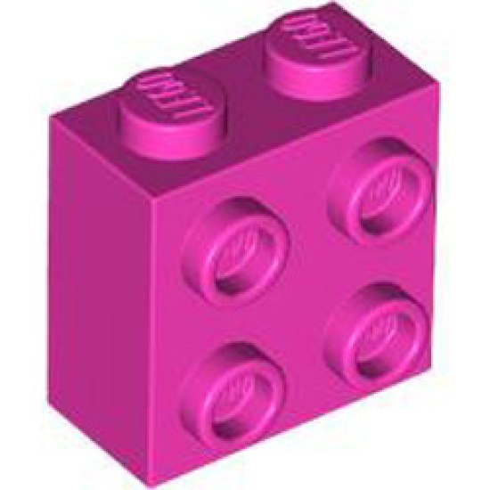 Brick 1x2x1 2/3 with 4 Knobs Bright Purple