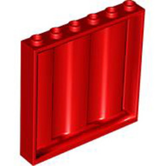 Wall 1x6x5 Container Bright Red