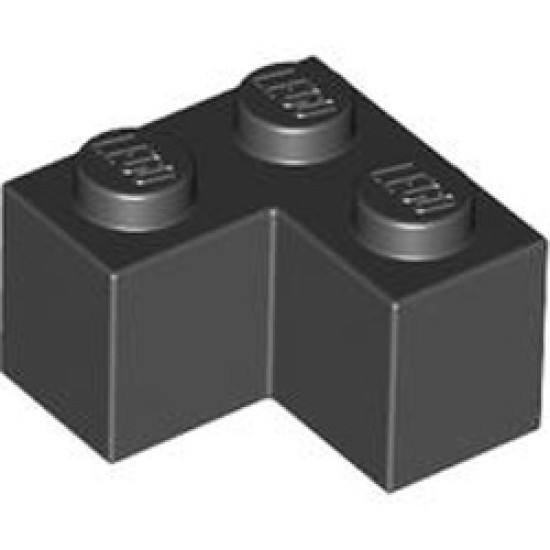 Brick Corner 1x2x2 Black