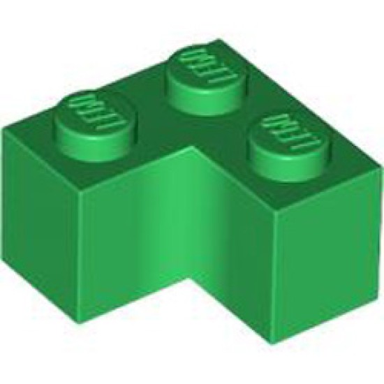 Brick Corner 1x2x2 Dark Green