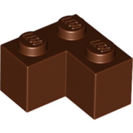 Brick Corner 1x2x2 Reddish Brown