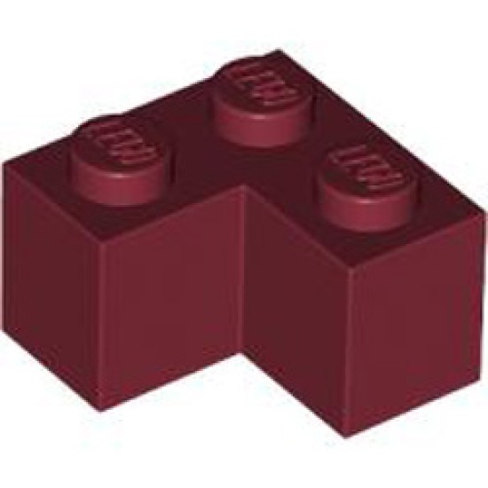 Brick Corner 1x2x2 Dark Red