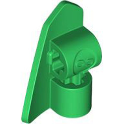 Right Base Plate 2x3 with Cross Hole Dark Green