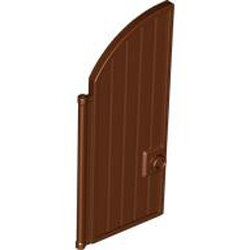 Door with Bow 4x7 2/3 Number 1 Reddish Brown