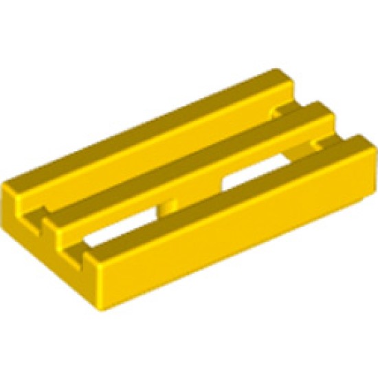 Radiator Grille 1x2 Bright Yellow