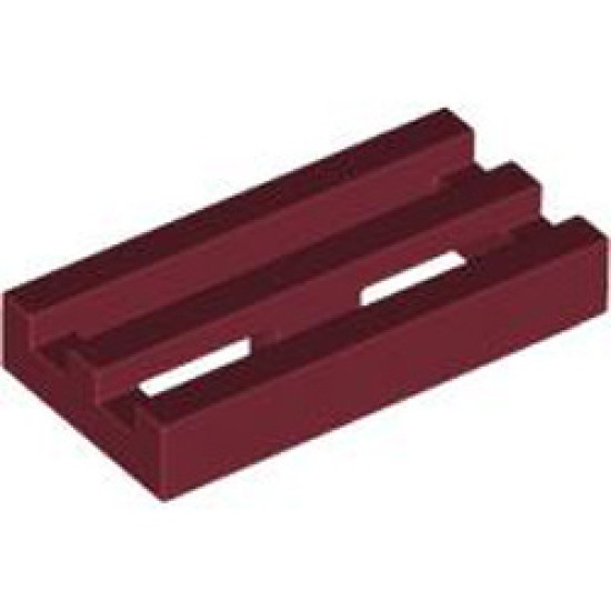 Radiator Grille 1x2 Dark Red