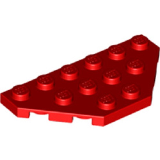 Corner Plate 3x6 Bright Red