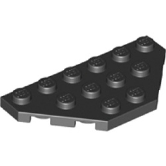 Corner Plate 3x6 Black