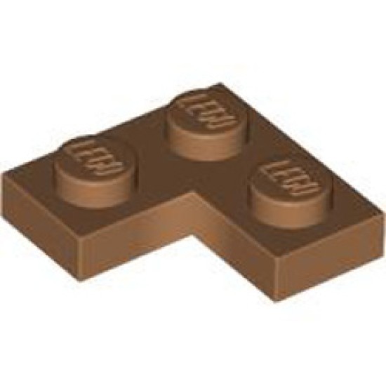 Corner Plate 1x2x2 Medium Nougat