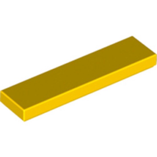 Flat Tile 1x4 Bright Yellow