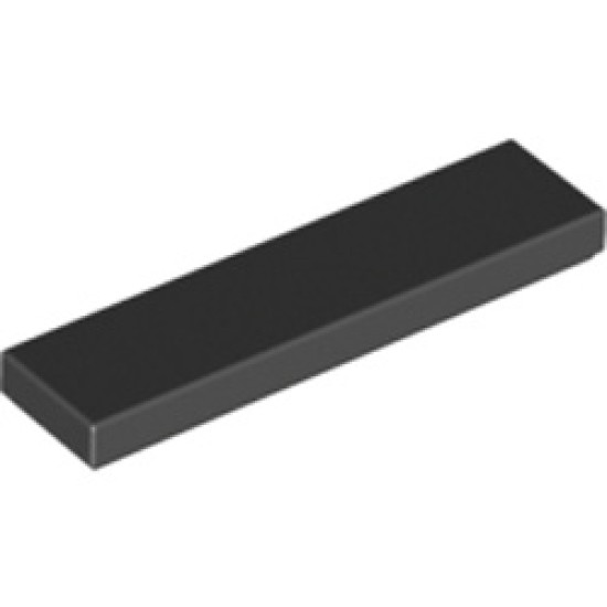 Flat Tile 1x4 Black