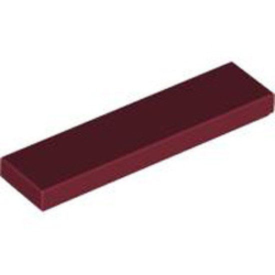 Flat Tile 1x4 Dark Red