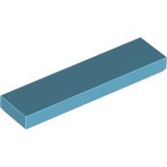 Flat Tile 1x4 Medium Azur