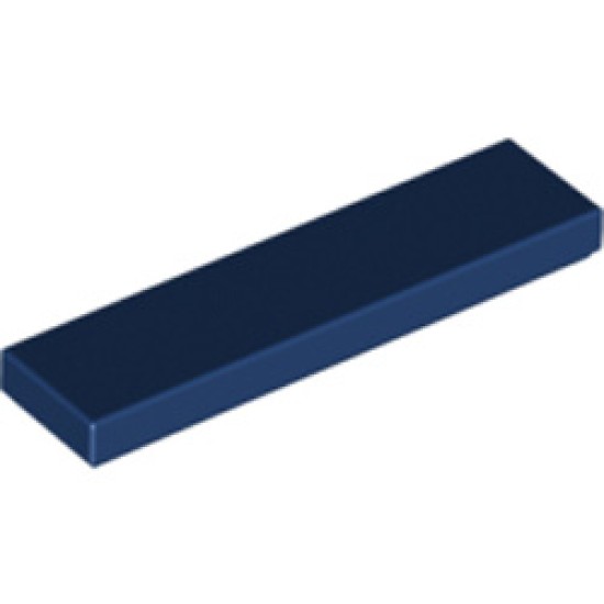 Flat Tile 1x4 Earth Blue