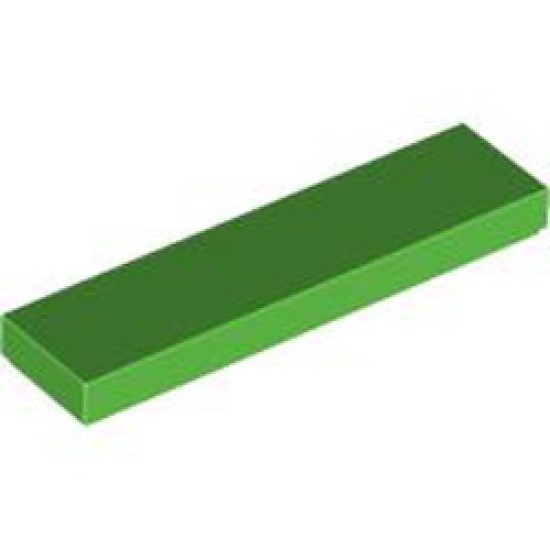 Flat Tile 1x4 Bright Green