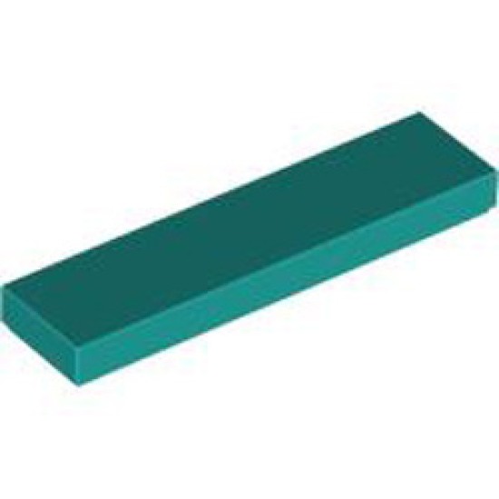 Flat Tile 1x4 Bright Bluish Green