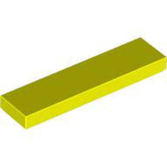 Flat Tile 1x4 Vibrant Yellow