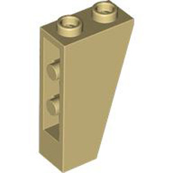 Roof Tile 1x2x3/74 Degree Inverted Brick Yellow
