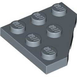 Corner Plate 45 Degree 3x3 Sand Blue