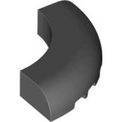 1/4 Arch Brick 5x5 with Cutout Dark Stone Grey