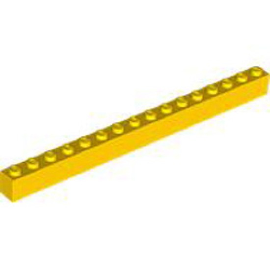 Brick 1x16 Bright Yellow