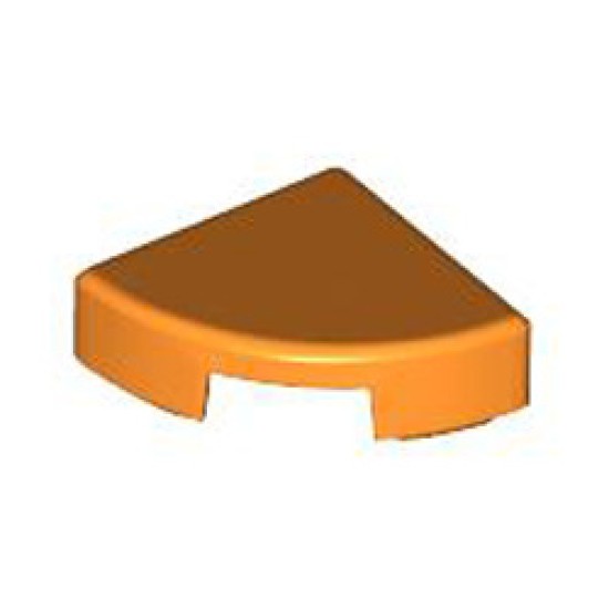 1/4 Circle Tile 1x1 Bright Orange