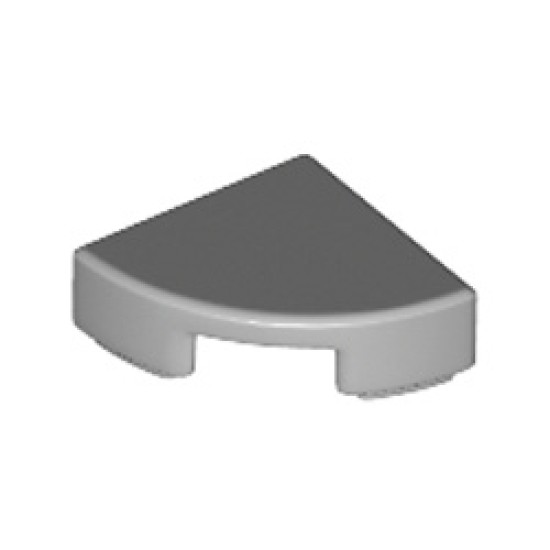 1/4 Circle Tile 1x1 Medium Stone Grey