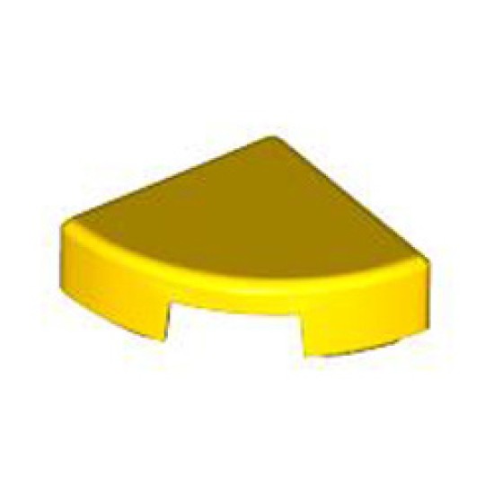 1/4 Circle Tile 1x1 Bright Yellow