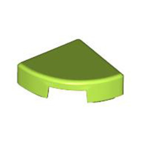 1/4 Circle Tile 1x1 Bright Yellowish Green