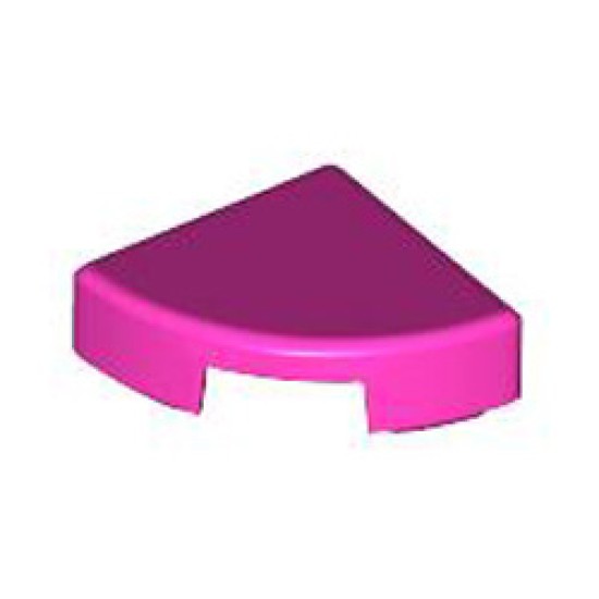 1/4 Circle Tile 1x1 Bright Purple