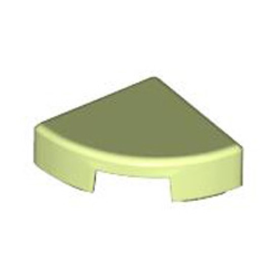 1/4 Circle Tile 1x1 Spring Yellowish Green