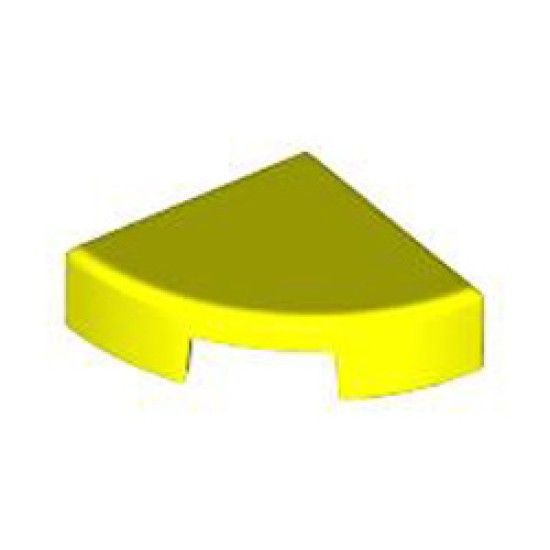 1/4 Circle Tile 1x1 Vibrant Yellow