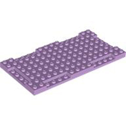 Plate 8x16x2/3 with 6 Cut Out Number 2 Lavender