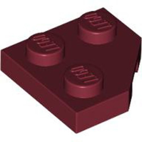 Plate 2x2 Corner 45 Degree Dark Red