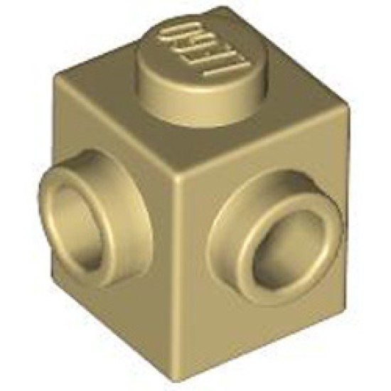 Brick 1x1 with 2 Knobs, Corner Brick Yellow