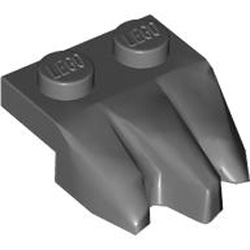 Design Plate 2x3 Rock Number 1 Dark Stone Grey