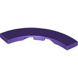 Tile 4x4 with Bow Medium Lilac
