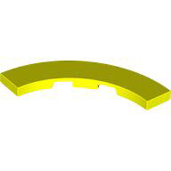 Tile 4x4 with Bow Vibrant Yellow